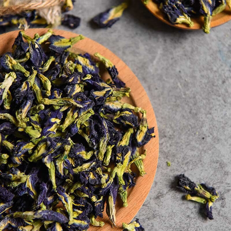 蝶豆花蓝蝴蝶调色干花蝶豆花干花蝶豆花奶茶店专用泡茶蓝蝴蝶花茶商用