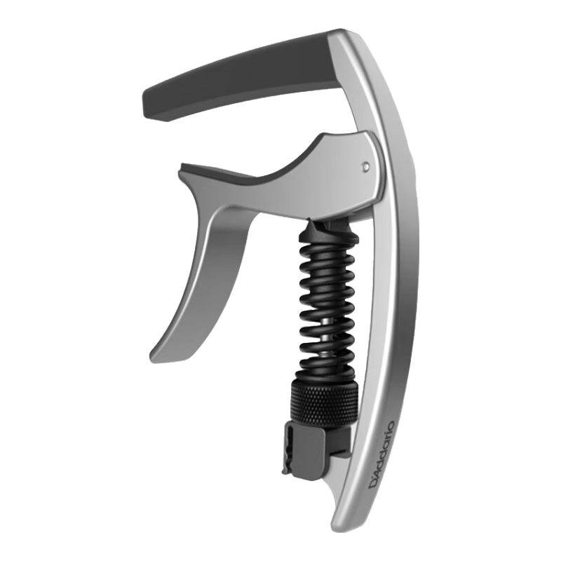 達(dá)達(dá)里奧（D'Addario）PW-CP-09S美國(guó)進(jìn)口民謠吉他變調(diào)夾 帶撥片卡槽變音夾移調(diào)夾 銀色