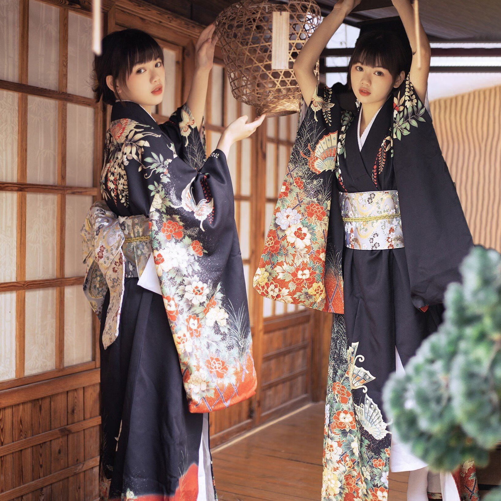 雅格罗伊和服日式正装浴衣女自拍少女和服系剧本杀日料店民宿和服女款