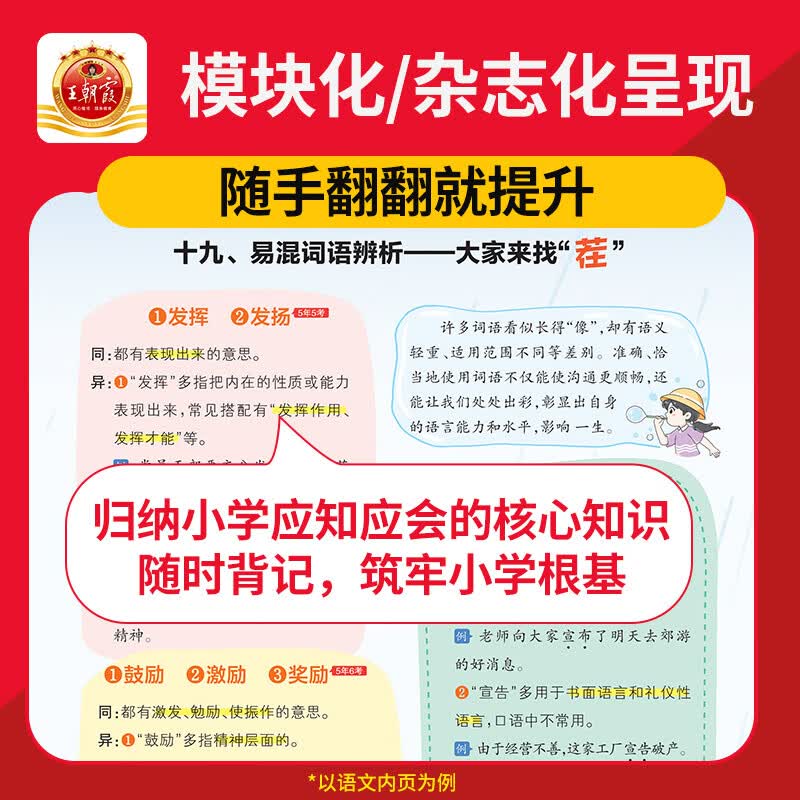 王朝霞小学核心知识集锦2025新版人教版语文数学英语一二三四五六年级教材知识点总结小学生1-6年级基础知识大盘点大全手册拓展初中知识衔接小升初总复习考试 【小升初必备6本】核心知识集锦+真题卷语数英