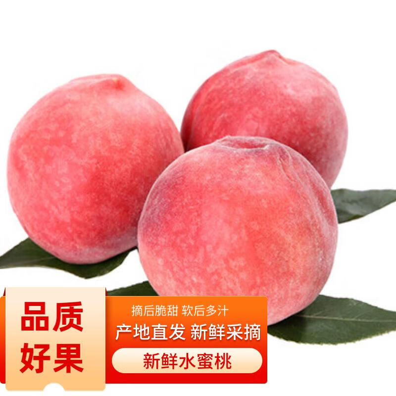 佐什正宗北京平谷桃水蜜桃鲜桃脆甜桃子大桃时令生鲜新鲜水果产地直发 5斤装