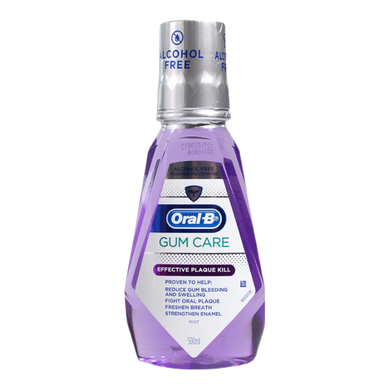 欧乐BOral-B欧乐B牙龈护理漱口水250ml&500ml含氟清新正畸防蛀 500ml*1瓶 欧乐B漱口水