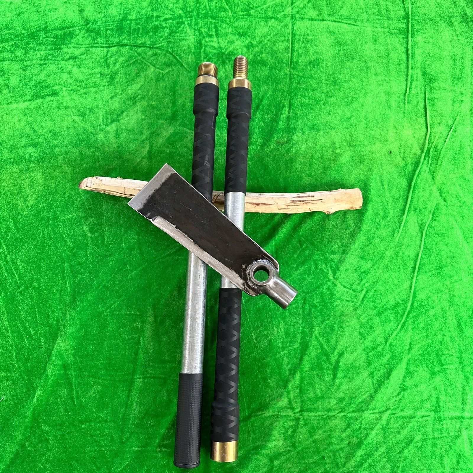 簡梓戶外鋤頭多功能農(nóng)用工具電動三合一老式加厚多功能鋤頭新款鏟鋤頭 一套三用鋤頭