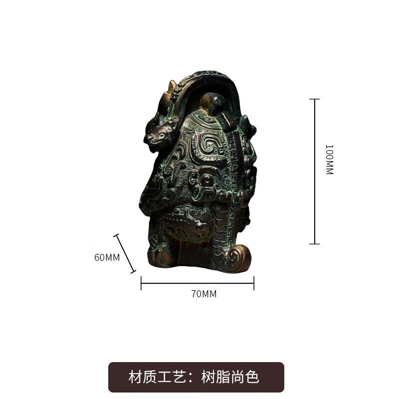 国宝回家虎食人卣树脂摆件海外文物博物馆河北博物院文创纪念品