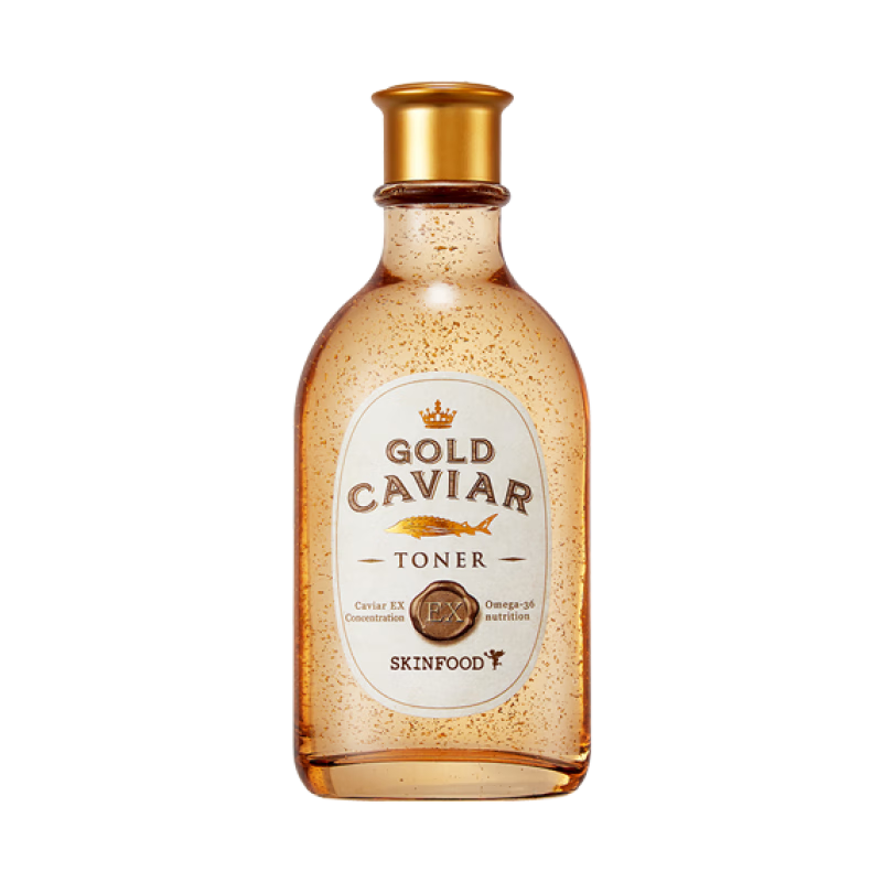 思亲肤（skinfood）黄金鱼子酱水乳套装精华眼霜面霜补水保湿紧致 二代鱼子酱爽肤水