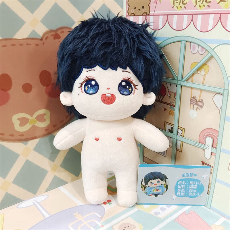 薇欧漫周深棉花娃娃骨架周可可超萌小玩偶公仔节日礼品 周可可裸娃