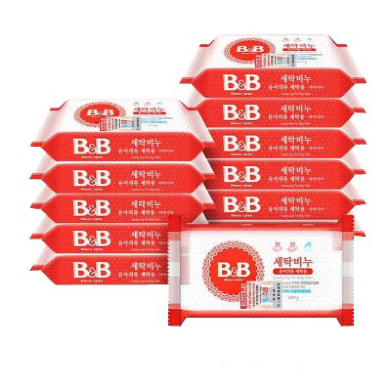 保宁 B&B洗衣皂婴儿洗衣液宝宝专用用0-3岁韩国保宁宝宝皂婴儿皂 4块洋槐花香味