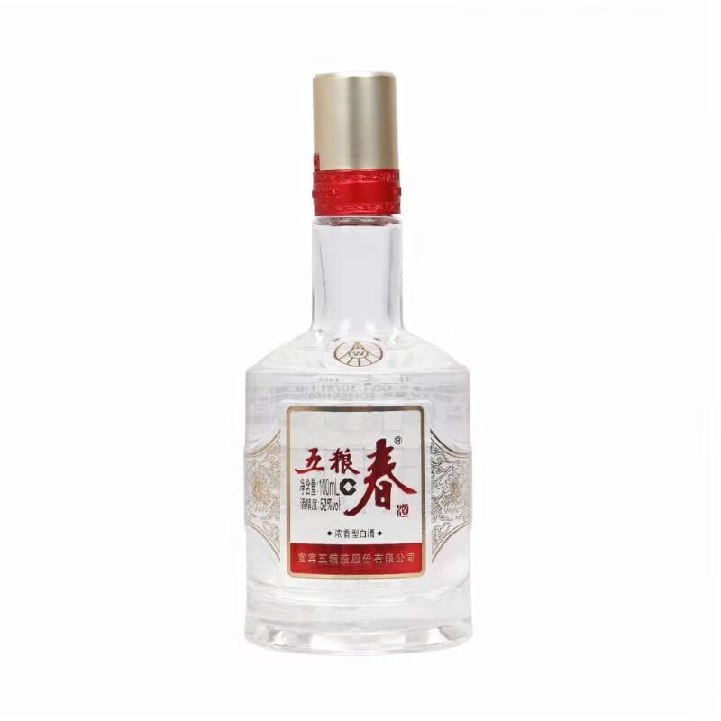 五粮液(wuliangye)五粮春 浓香型白酒 100ml 单瓶小酒 52度 100ml 1瓶