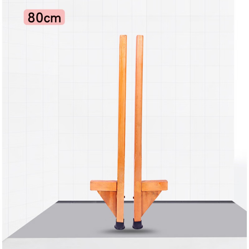 高跷儿童踩脚架幼儿园木质长柄成人民间传统实木 手扶总长80cm离地