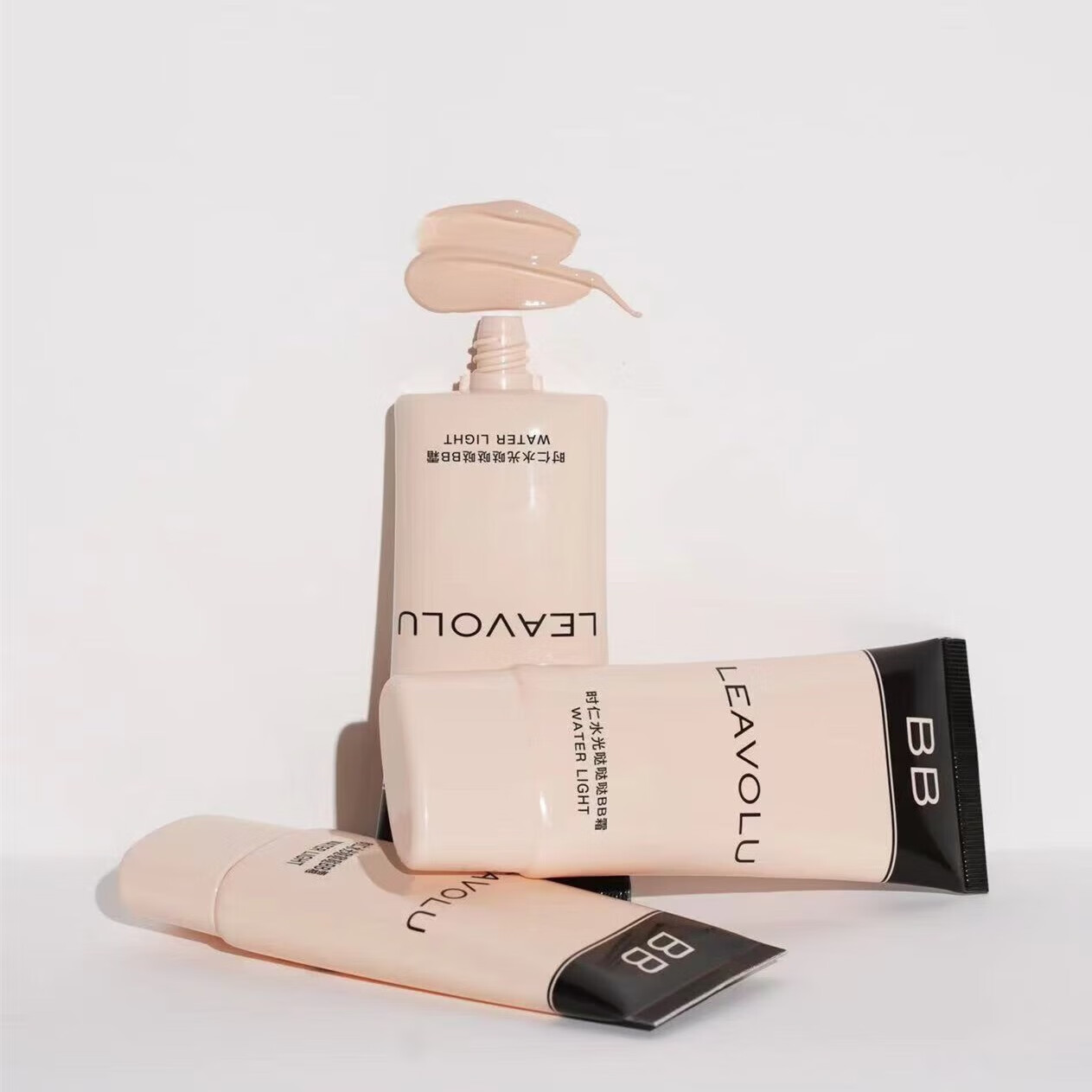 LEAVOLU直营 新款韩国时仁欧尼水光BB霜遮瑕定妆水光滋润素颜霜 新品自然白(黄白皮-送试用装) 常规包装