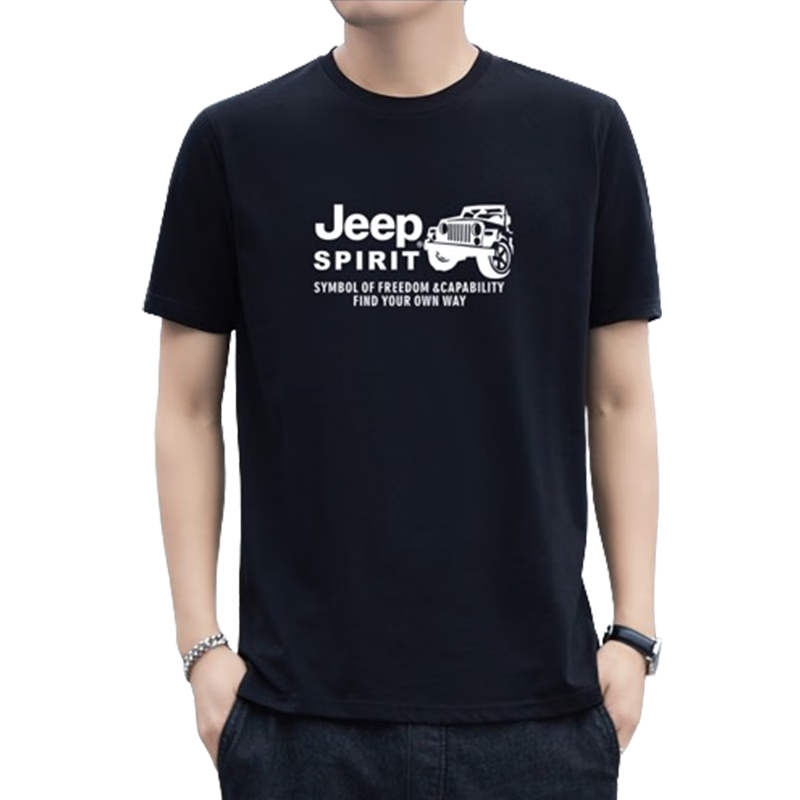 ���ڲ�����JEEP SPIRIT���ա�����װ������T���д��ް��������ļ�Բ������͸���������� 214��ɫ+217��ɫ XL (140��-155��)