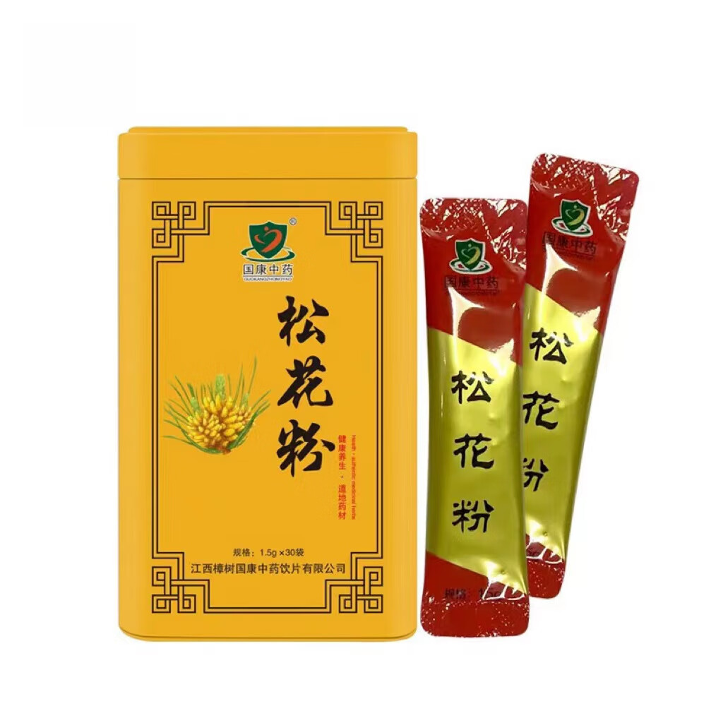国康中药精致饮片松花粉1.5g*30袋 收敛止血