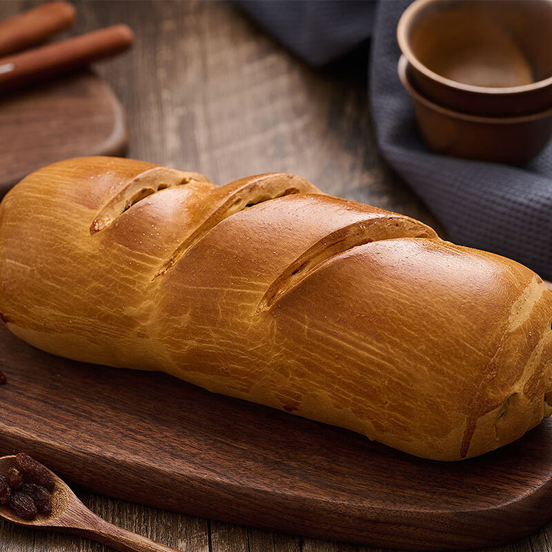 乐安天天俄罗斯风味果仁大列巴面包坚果面包整根代餐饱腹粗粮早餐零食 原味500g500g*2特惠装