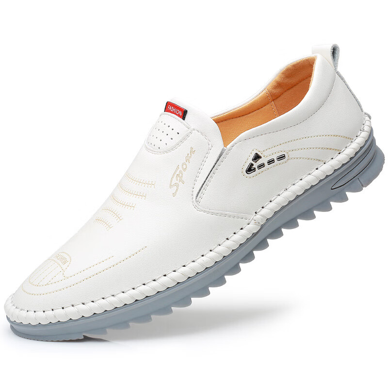 lmay兽鸟王皮鞋春秋皮鞋百塔商务休闲透气韩版潮流软皮软底驾车鞋