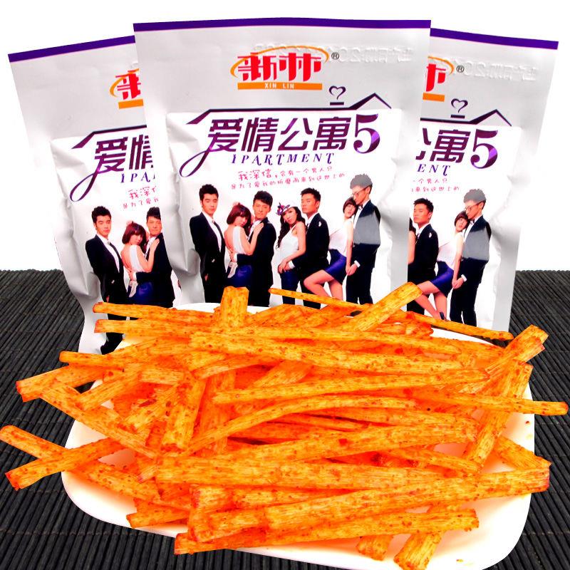 隽颜堂新林 爱情公寓5辣条湖南重庆麻辣小吃怀旧经典童年辣棒小零食19