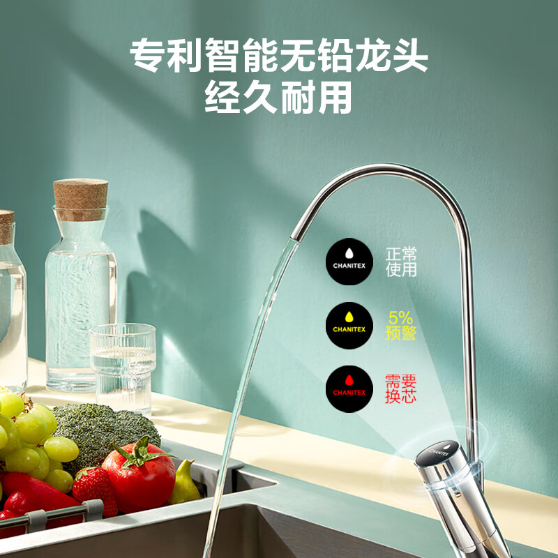 史密斯（A.O.SMITH）佳尼特反渗透净水器家用厨下 直饮水机净水机直饮机过滤器 专利3年RO膜 大白600 【母婴纯享 便捷自助换芯】