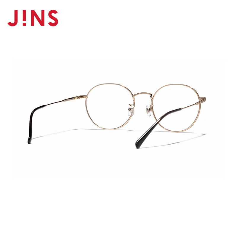 睛姿（JINS）含镜片金属框纤细潮流感近视镜可加配防蓝光片UMF22A210 85深棕色 1.60(较薄)