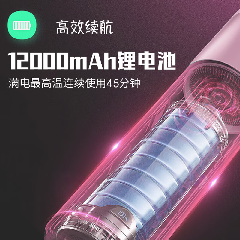 由魅无线直发梳直卷两用卷发棒直板夹内扣造型梳子速热防烫负离子护发不伤发宿舍便携充电式母亲节礼物 尊享款