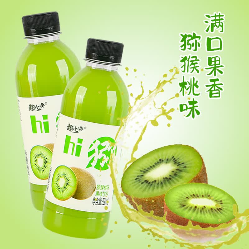 趣小馋小青柠汁复合果味饮料柠檬味酸甜果蔬汁解腻网红饮品360ml 【 360mL*6瓶 猕猴桃汁】