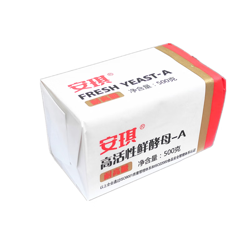 安琪(angel)牌鲜酵母500g耐高糖高活性新鲜酵母发酵快稳定性好 安琪鲜