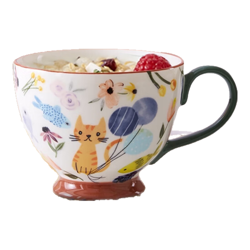 ������ѡ ��԰�ֻ���ͱ�ˮ�� ΢��¯�մ����˱� è���ɶ�400ml����Ҿӹ�