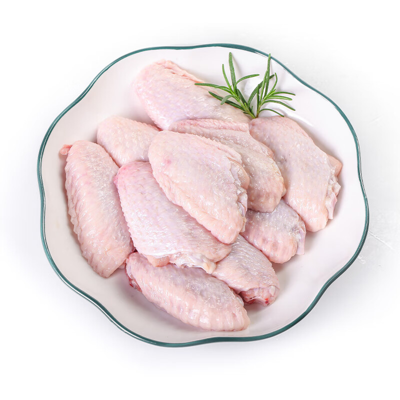 哥哥鲜鸡翅翅中散养大号鸡翅中速冻鸡中翅食材新鲜冷冻无抗鲜嫩食材 鸡翅中500g*2袋