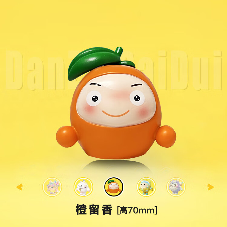 oqb菠萝吹雪手办盲盒模型公仔莱卡红小豆jk妹橙留香凤梨吹雪果宝特攻