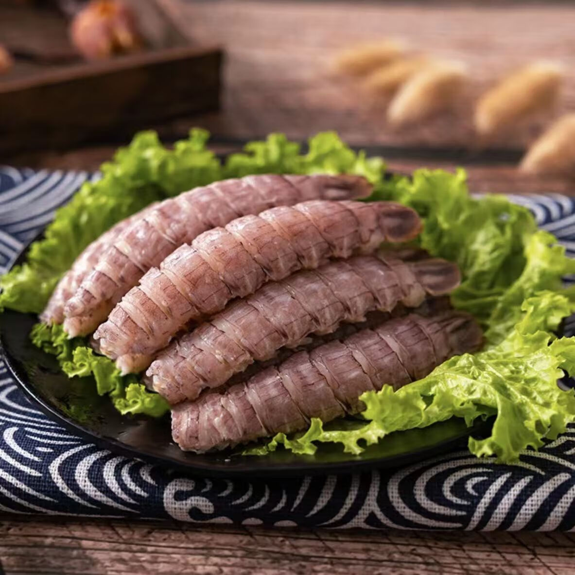 惊鲜新鲜现剥速冻皮皮虾肉 皮皮虾肉 200g*5盒