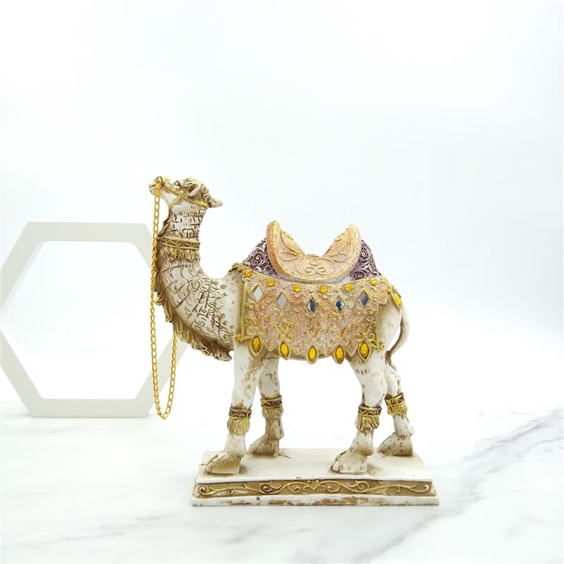 新疆民族特色纪念品丝绸之路敦煌骆驼摆件旅游纪念工艺礼品创意 小号