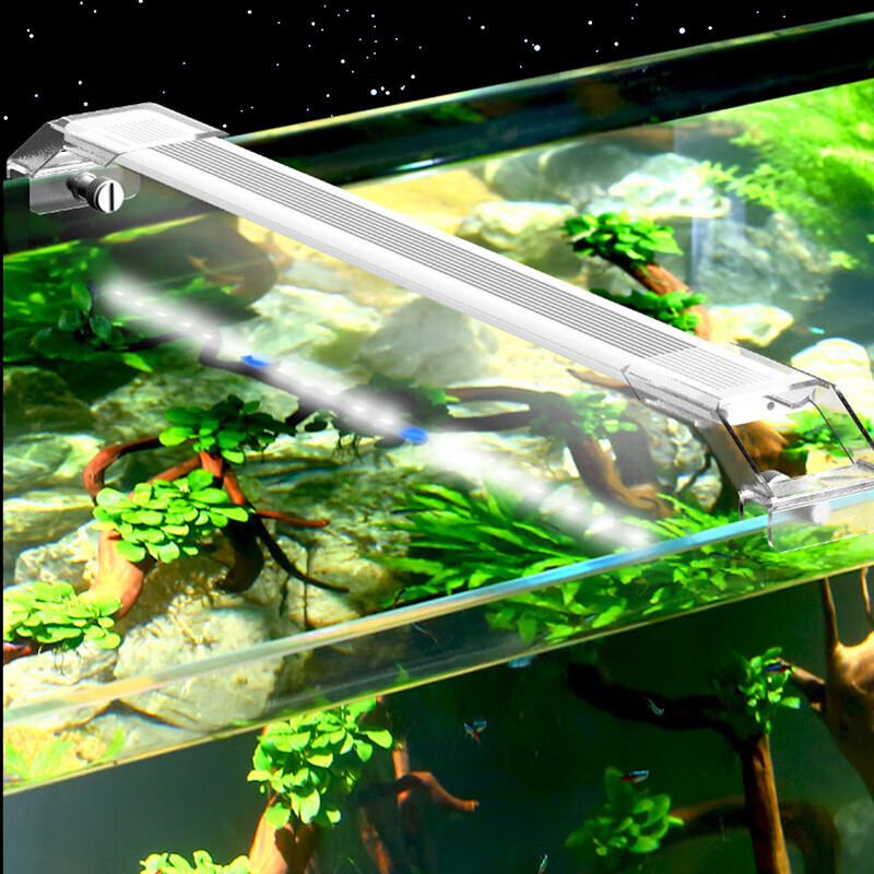 森森(sunsun)全光谱鱼缸灯植物灯水族箱照明灯高透光led支架灯 2w白色