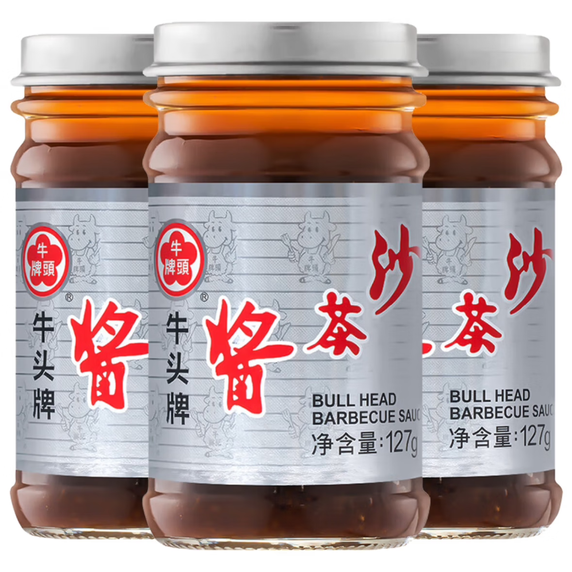 牛头牌正宗牛头牌沙茶酱台湾原产拌面拌饭火锅蘸酱沾料 沙茶酱127g*3