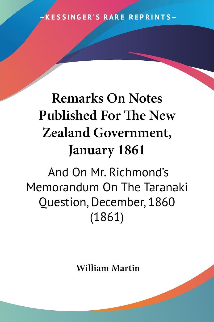 需印刷 remarks on notes published for the new zealand government