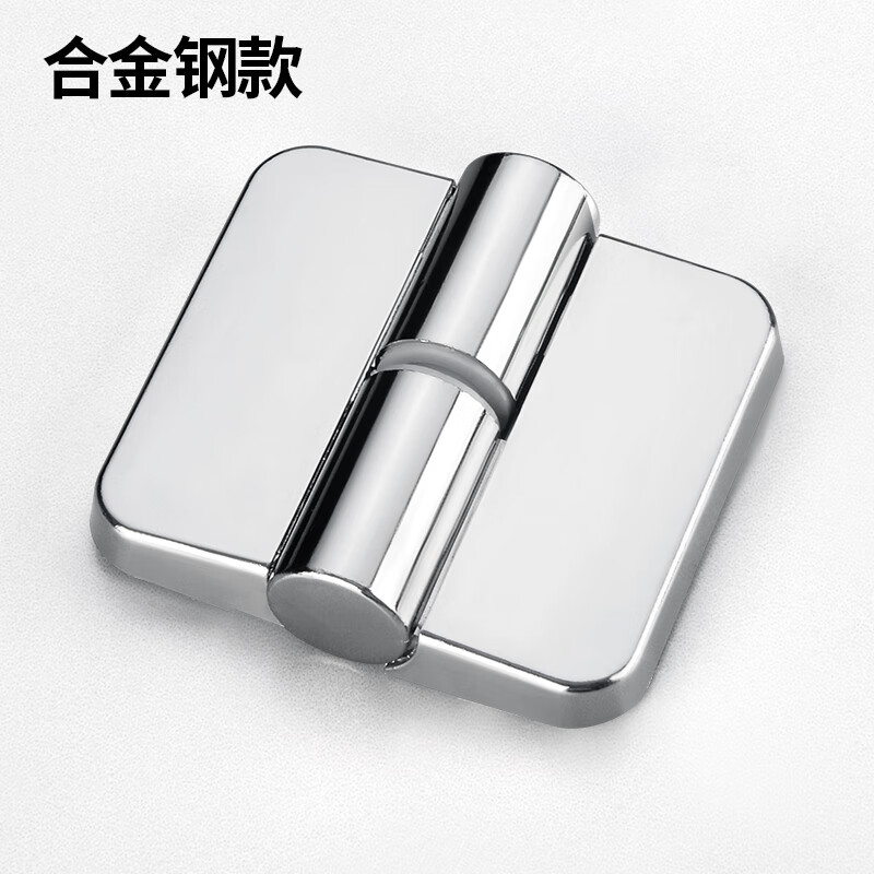 莱力威公共卫生间隔断五金配件黑色厕所合页304不锈钢荷叶自动关门