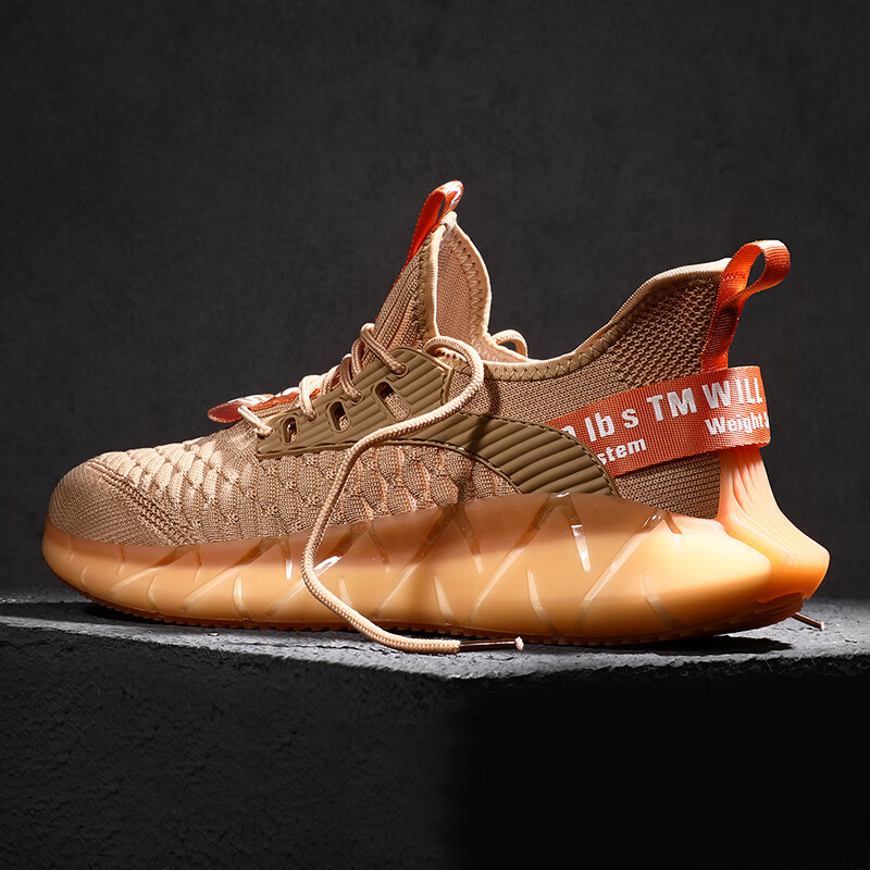 休闲椰子鞋男夏季透气飞织网面网红高品质大码鱼鳞新款潮鞋 兵马俑 38