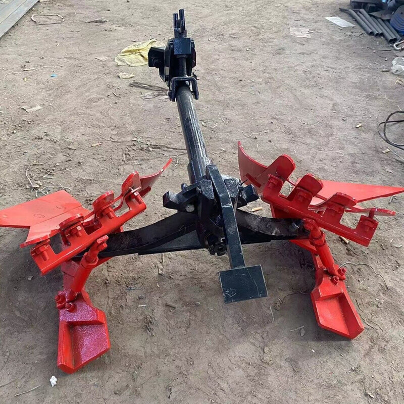铧小四轮单缸翻转15深翻马力山地农用 杉条手动翻转犁(手动拖拉机款)