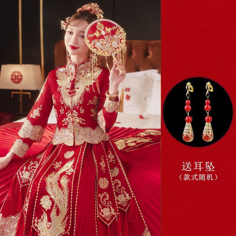 星垂晓雾古装秀禾服新娘2024新款夏天夏季薄款秀禾服新娘2024新款中式