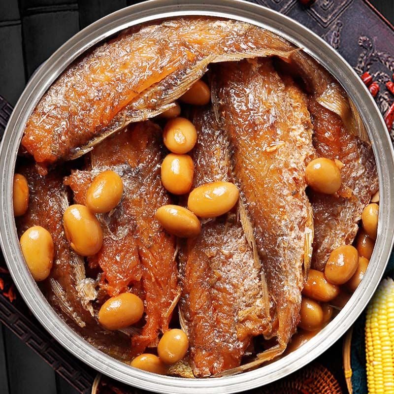 4罐红烧 4罐香辣黄花鱼