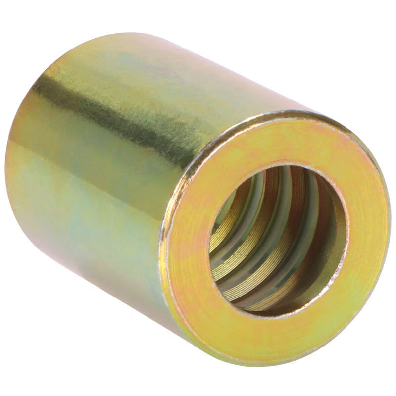 蒲恋高压油管扣压式套皮液压套筒套壳6/8/10/13/25mm钢丝胶管扣押接头