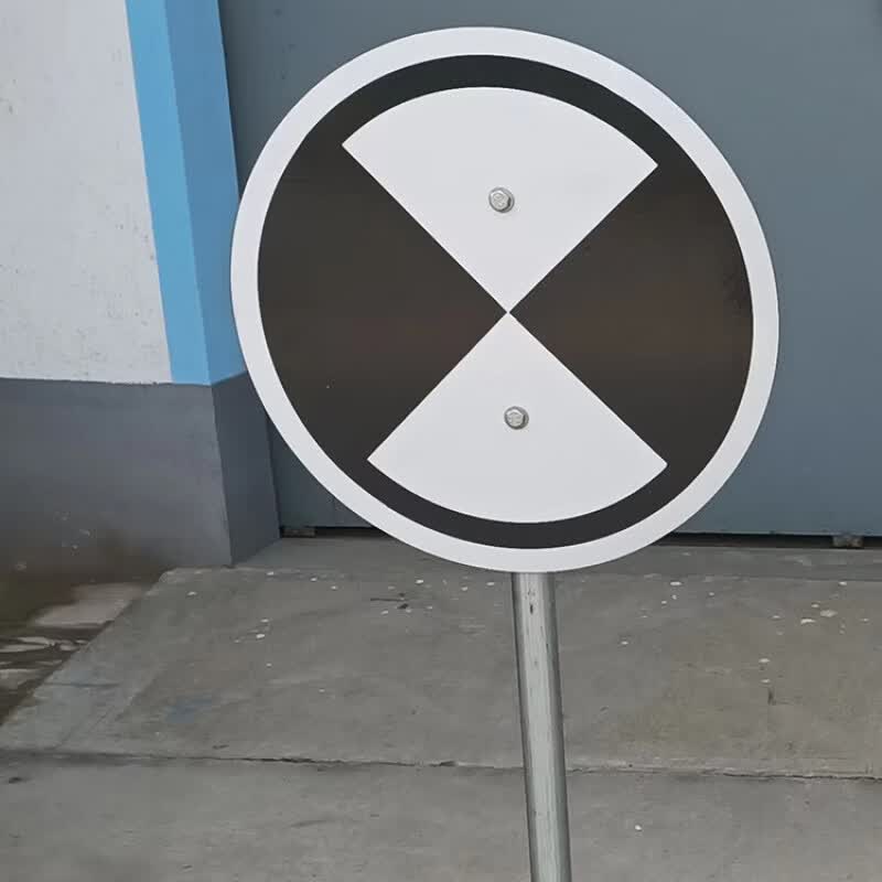 警示牌铁路道路交通标志牌400*600减速停车信号牌带灯 黑色 作业标