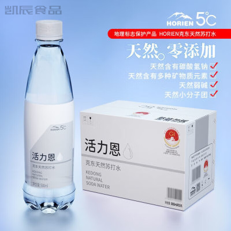 活力恩 克東天然蘇打水 礦泉水無蔗糖備孕 500ml*15瓶 整箱裝 500mL*15瓶