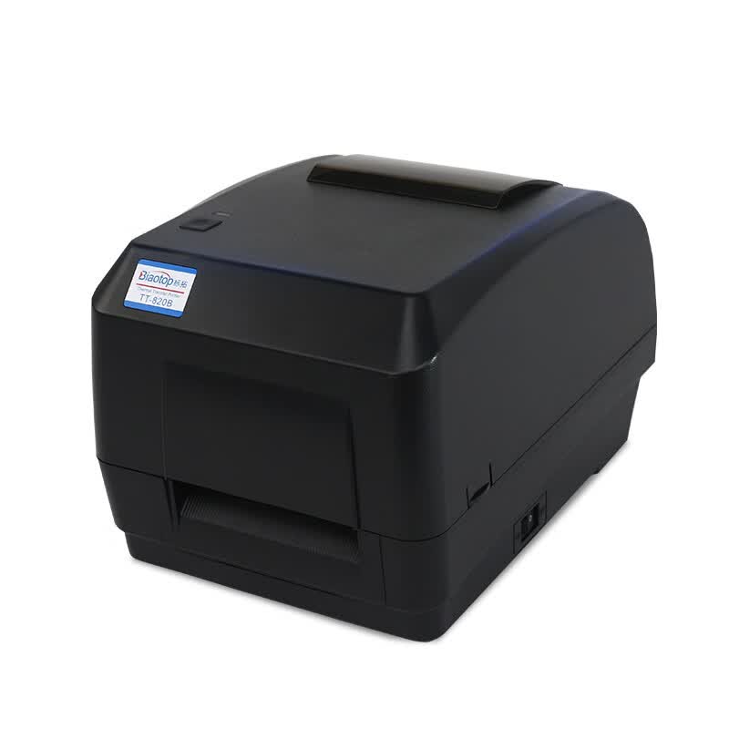 标拓(biaotop)tt-820b亚银标签打印机 110mm 热敏不干胶铜版哑银碳带