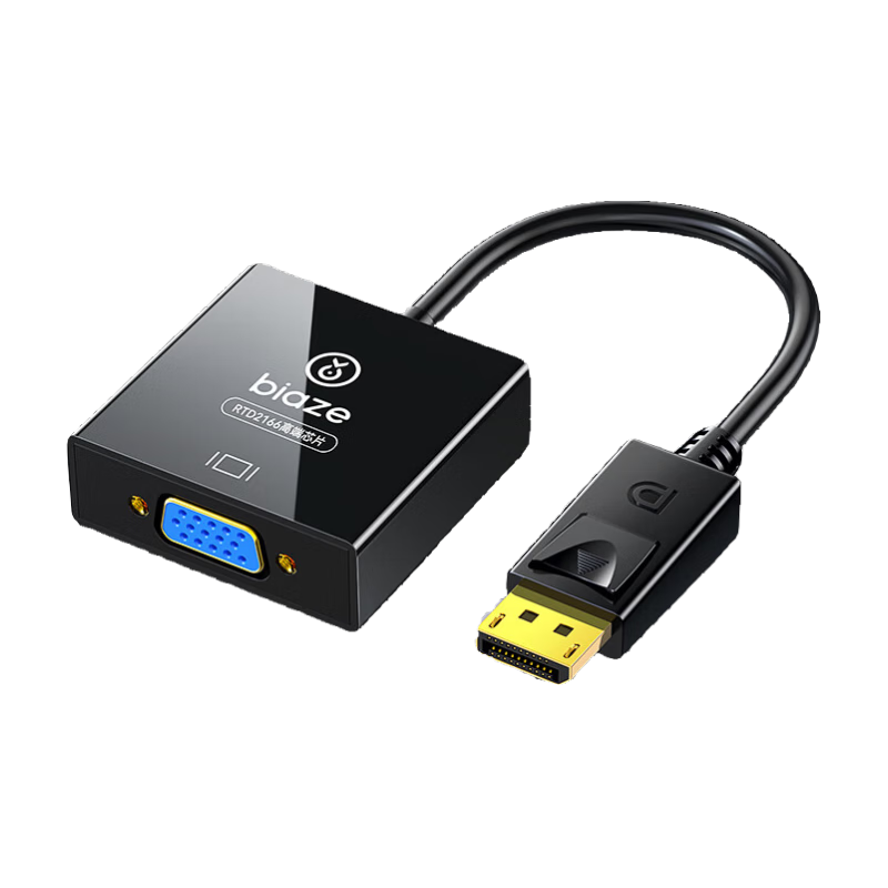 ������ DPתVGAת���� оƬRTD2166 DisplayportתVGAĸͷת��ͷ�� ̨ʽ�������Խ���ʾ��ͶӰ��