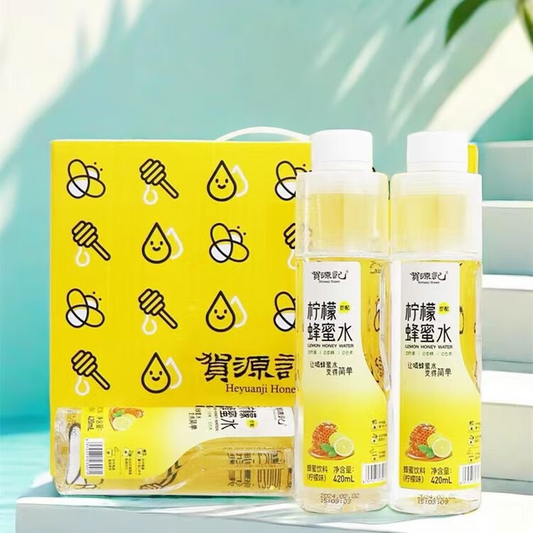 柠檬蜂蜜水420ml*10瓶整箱网红即饮分离式便携柠檬风味饮料 柠檬蜂蜜水420ml*10瓶礼盒
