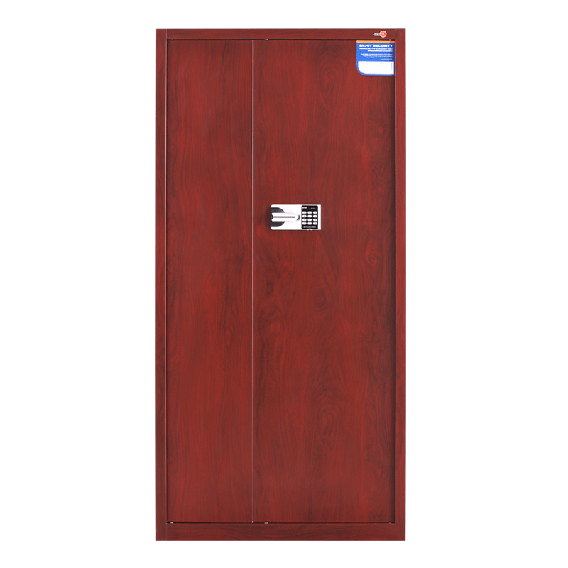钱柜 保密柜 密码柜保险箱钢制文件柜铁皮柜办公柜资料柜储物柜 防盗防撬国保锁 转印红色 通门柜