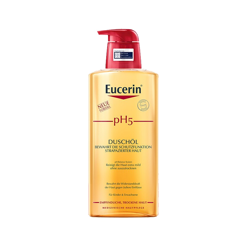德国进口优色林（Eucerin）pH5均衡护理温和沐浴油400ml*2全身清洁 舒缓保湿洁净弱酸性沐浴露 美肤沐浴乳