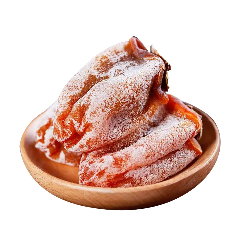 秦品堂陕西富平柿饼 吊柿饼流心柿饼独立包装特级头茬农家自制霜降柿饼 特大果礼盒2斤【JD配送】