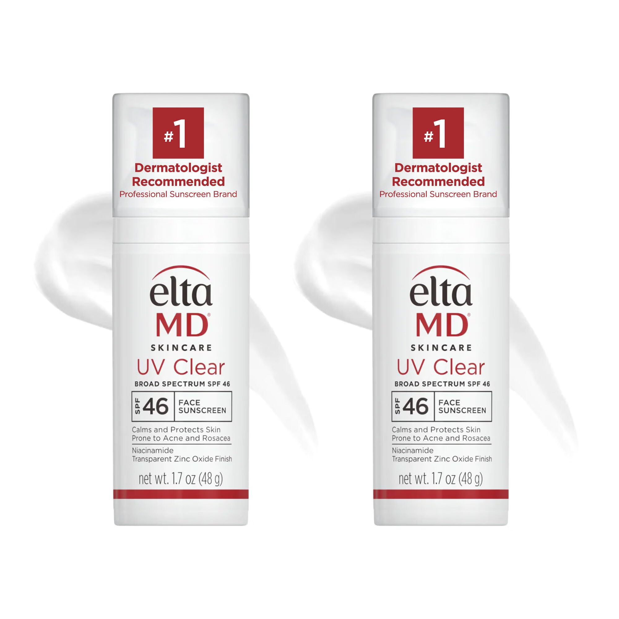 Elta MD 安妍科 清爽防晒霜乳SPF46 无油配方温和 48g*2支装 1.7 Fl.Oz (约 50 ml) * 2 件装