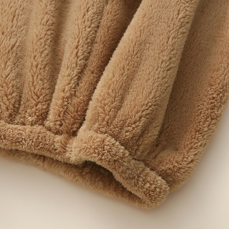 芬腾珊瑚绒睡衣男女士秋冬季套装保暖法兰绒加绒加厚休闲家居服冬天 FJ26940698卡其 【单女款】 L 建议:女110-124斤,男126-146斤