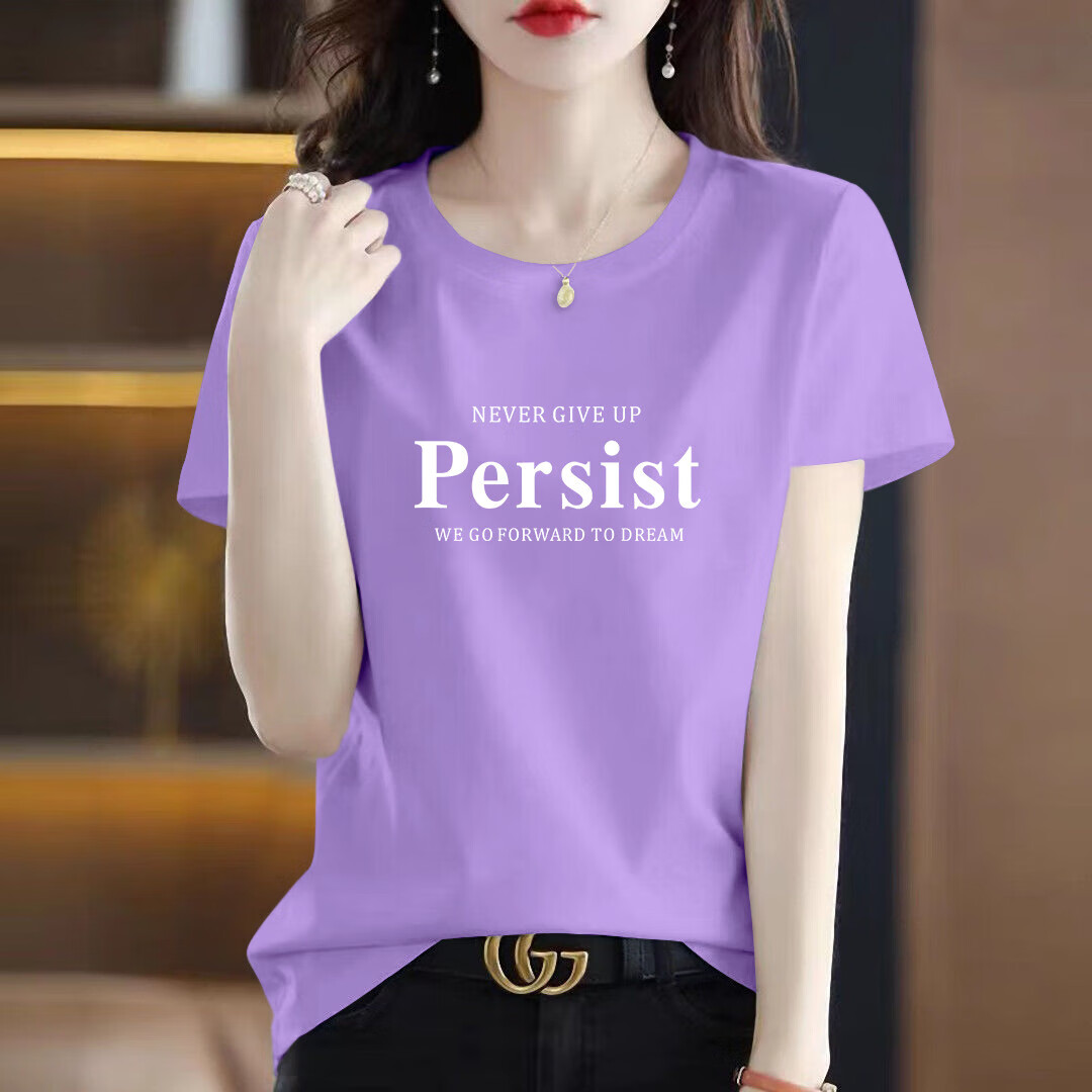 ���޶���T��Ů�����ļ��¿�Բ��ӡ�����ݰٴ����������� 602 ǳ�� XL����115-125�� 7.9Ԫ