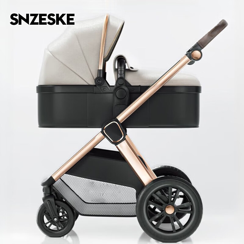 婴儿推车可坐可躺可折叠高景观减震双向新生儿儿童婴儿车 加州阳光